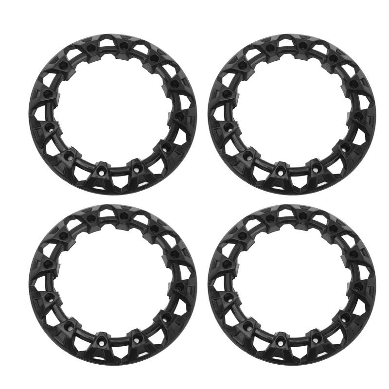 Ouitble 4PCS 8in Radnabe Trim Abdeckung 22,8 cm OD Radkappen Reifen Schutz Felgenkappe Radkappen Reifen Abdeckungen Universal Für ATV von Ouitble