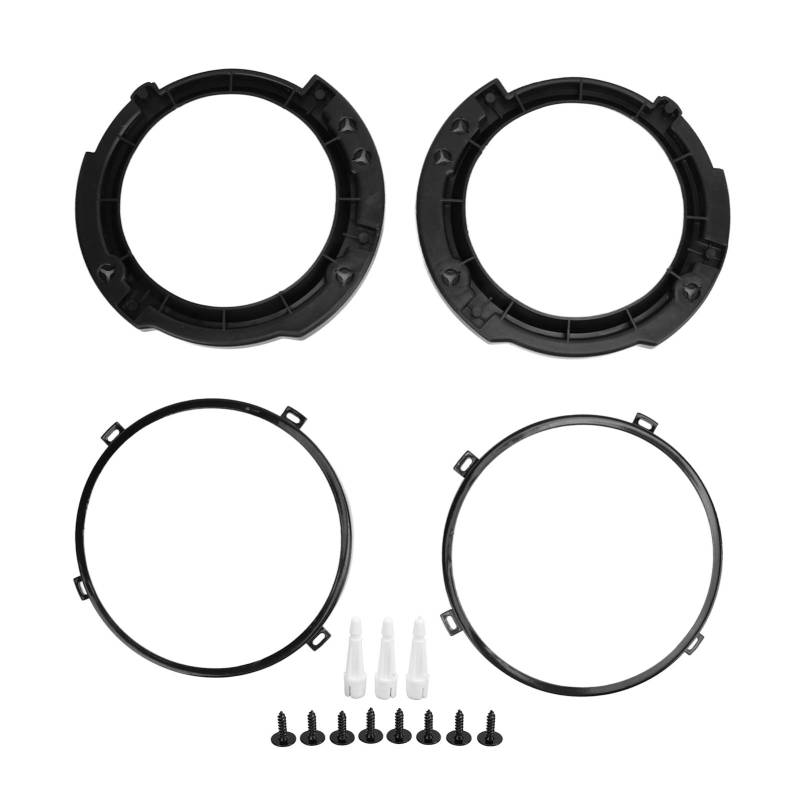 Scheinwerfer Montagehalterung, 7-Zoll-LED-Scheinwerfer-Montagehalterungsring-Set, Runde ABS Metall-LED-Scheinwerferring Mit Schrauben Für Jeep Wrangler Jk 2007–2017 von Ouitble