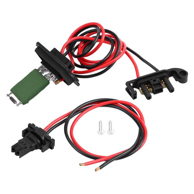 Ouitble Heizgebläsemotor Widerstand, Gebläsemotor-Widerstandssatz mit Kabelbaum für Renault Clio MK3 III Modus 7701209803 von Ouitble