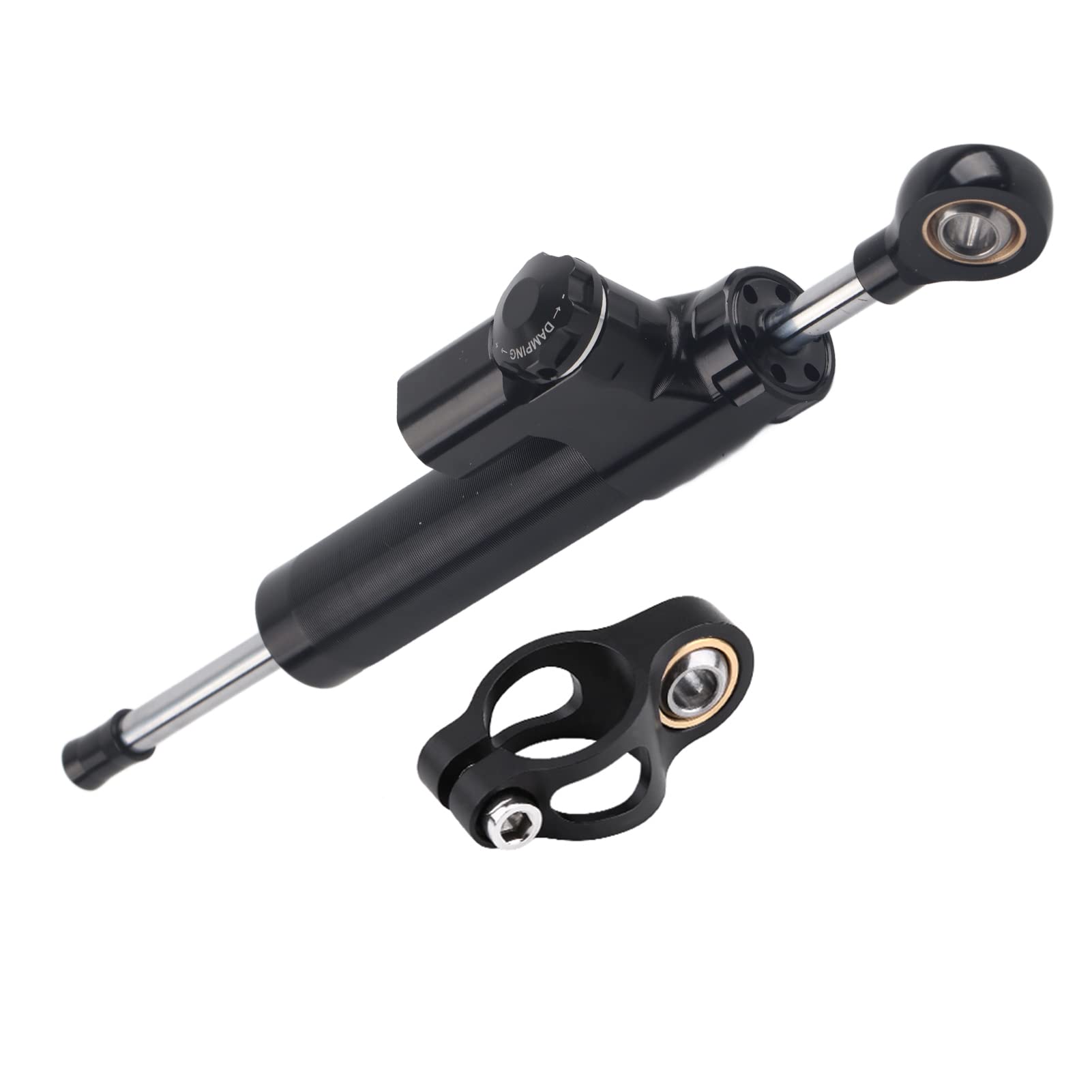 Outbit Motorrad-Lenkungsstabilisator, T6061-T6 Aluminium Universal-Motorrad-Lenkungsdämpfer-Stabilisator, Einstellbares Motorrad-Dämpfungssystem von Ouitble