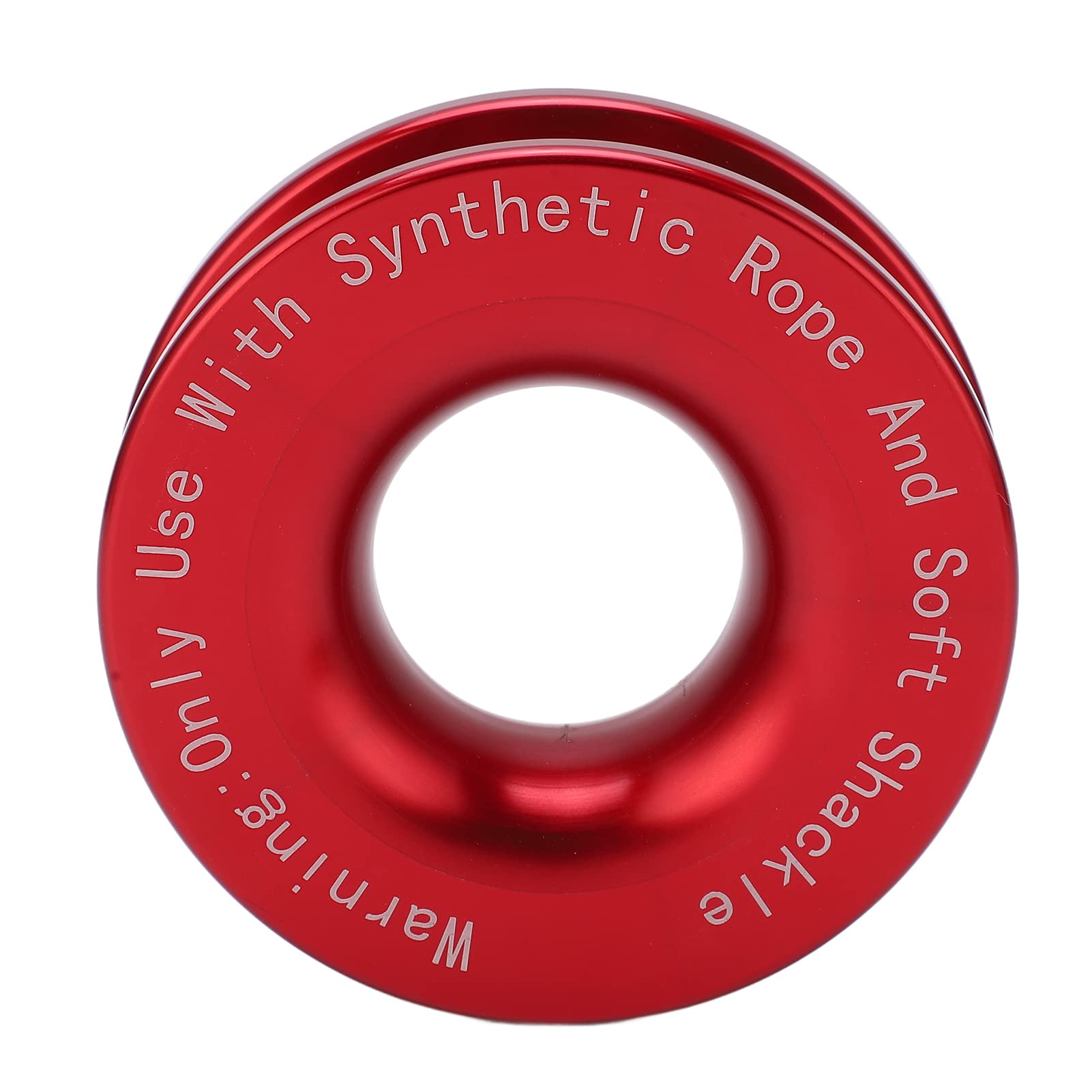 Winch Recovery Ring, Winch Snatch Recovery Ring 41000 lbs Bruchfestigkeit für 7/16,1/2 Inch Soft Shackle mit 3/16,1/4,3/8 Inch Seilen (Rot) von Ouitble