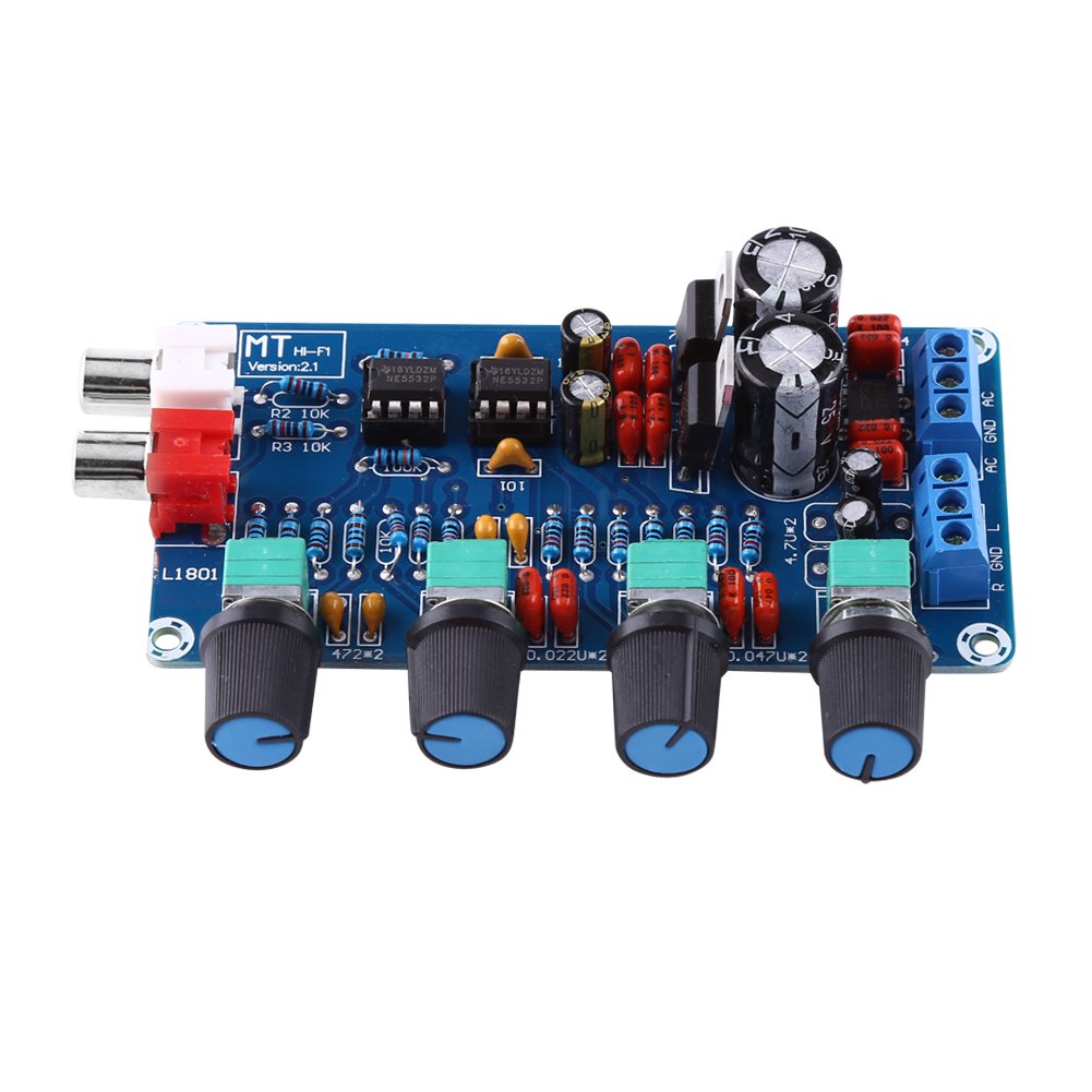 AC 12–18 V Vorverstärker HIFI Verstärker Lautstärke Ton Control Board OP-AMP Verstärker Board Tonregler NE5532 HIFI für Lautstärkeregler von Oumefar