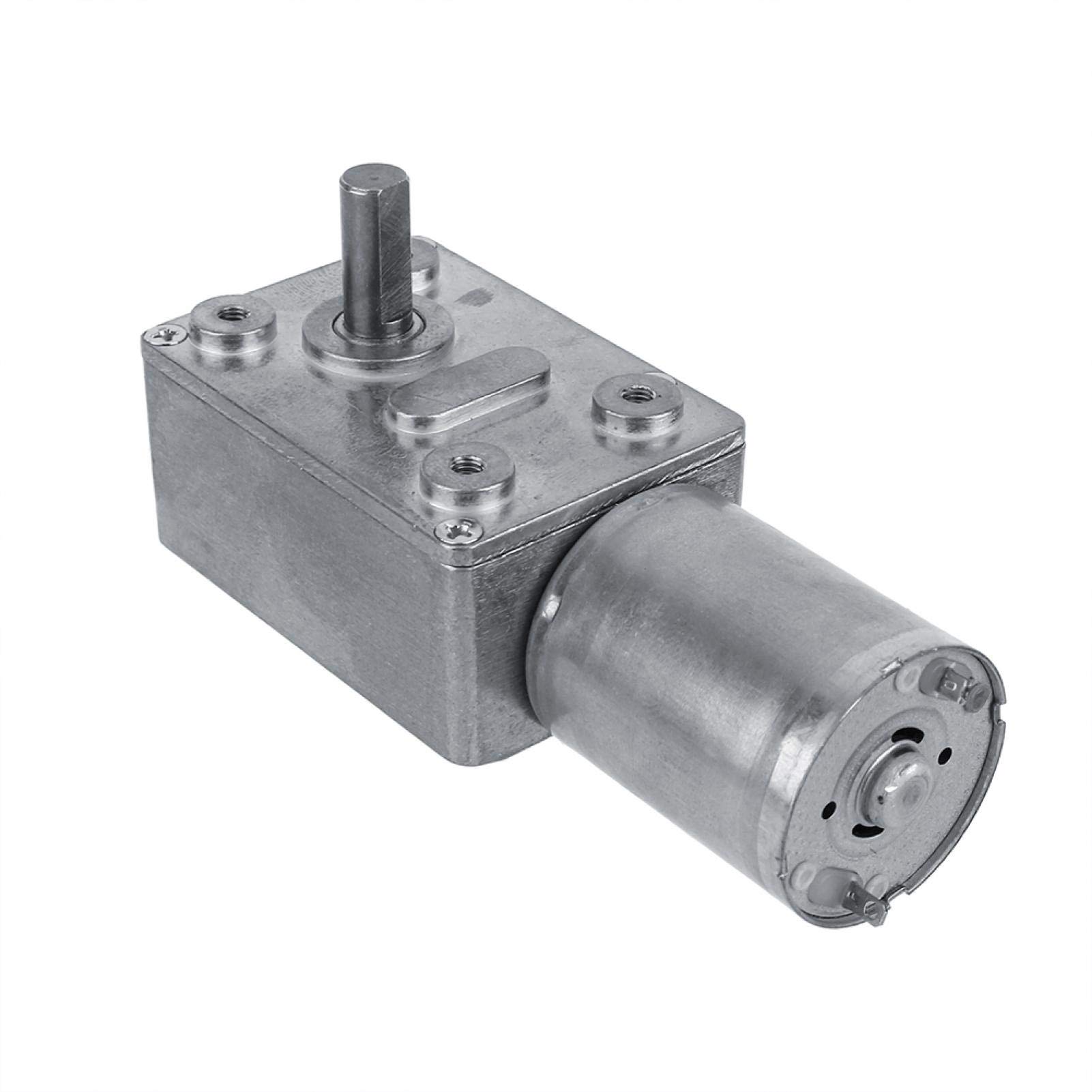 Elektrischer Antriebsmotor DC 12V Reversibler Motor zur Reduzierung des Schneckengetriebes mit hohem Drehmoment CW/CCW(40RPM) von Oumefar