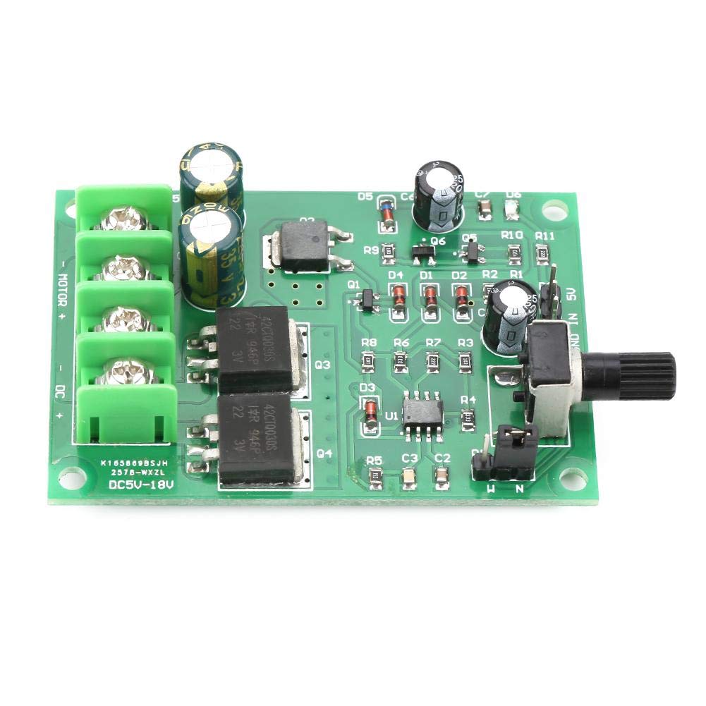 Motor Drehzahlregler PWM DC 5-18V DC Motorsteuerungsplatine Motor Motor Regler mit Schalter für Motorkontrolle Mit Verpolungsschutz von Oumefar