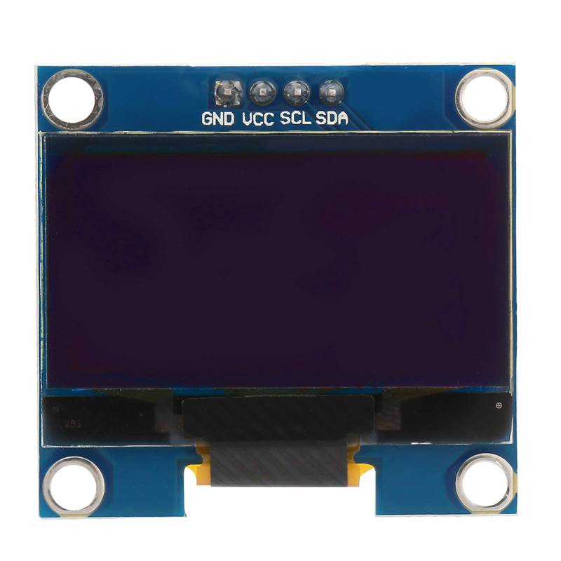 OLED-Bildschirm, 1 Stück, 1,3 Zoll OLED-Anzeigemodul IIC I2C Farb-LCD-Bildschirm, Kommunikation, 128 x 64 cm, Weiß von Oumefar