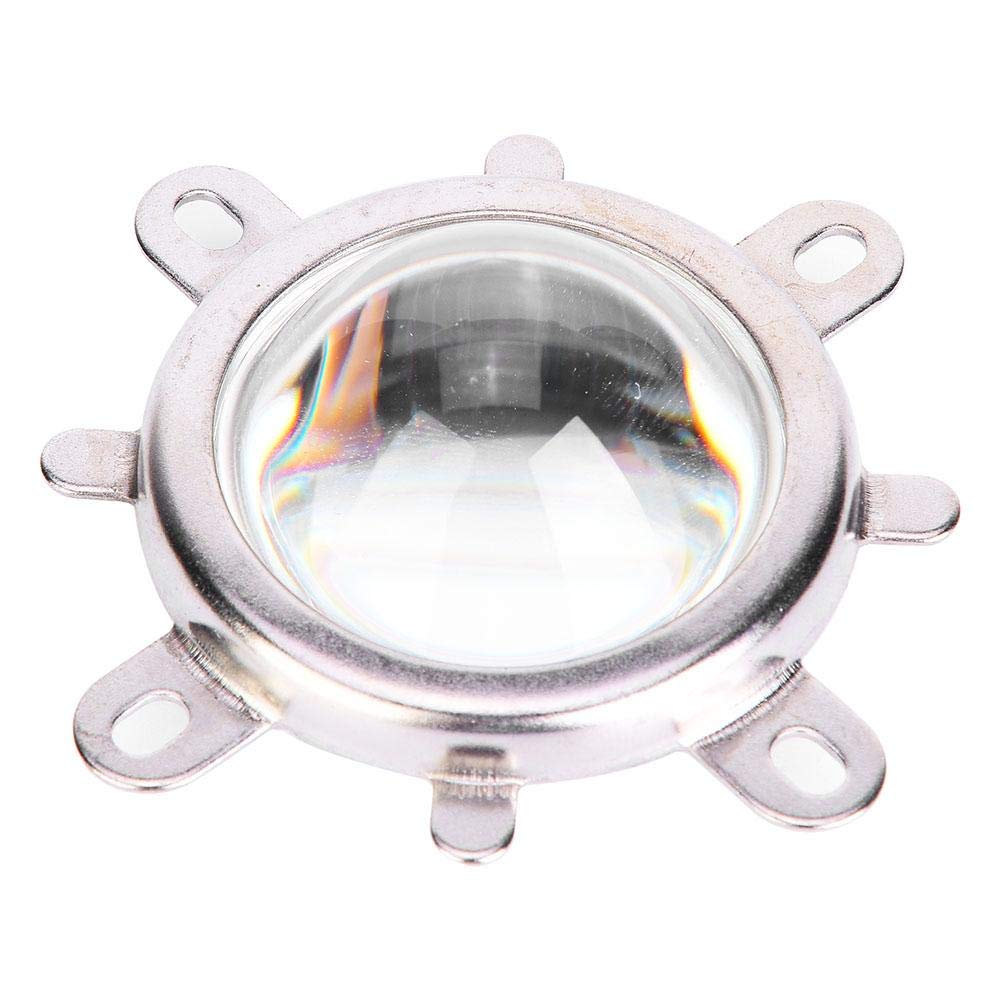 Oumefar 1Set 44mm optische Glaslinse + 50mm Reflektor Kollimator Cup + Feste Bracke LED Reflektor Basis für 20-100W LED Licht(60°) von Oumefar