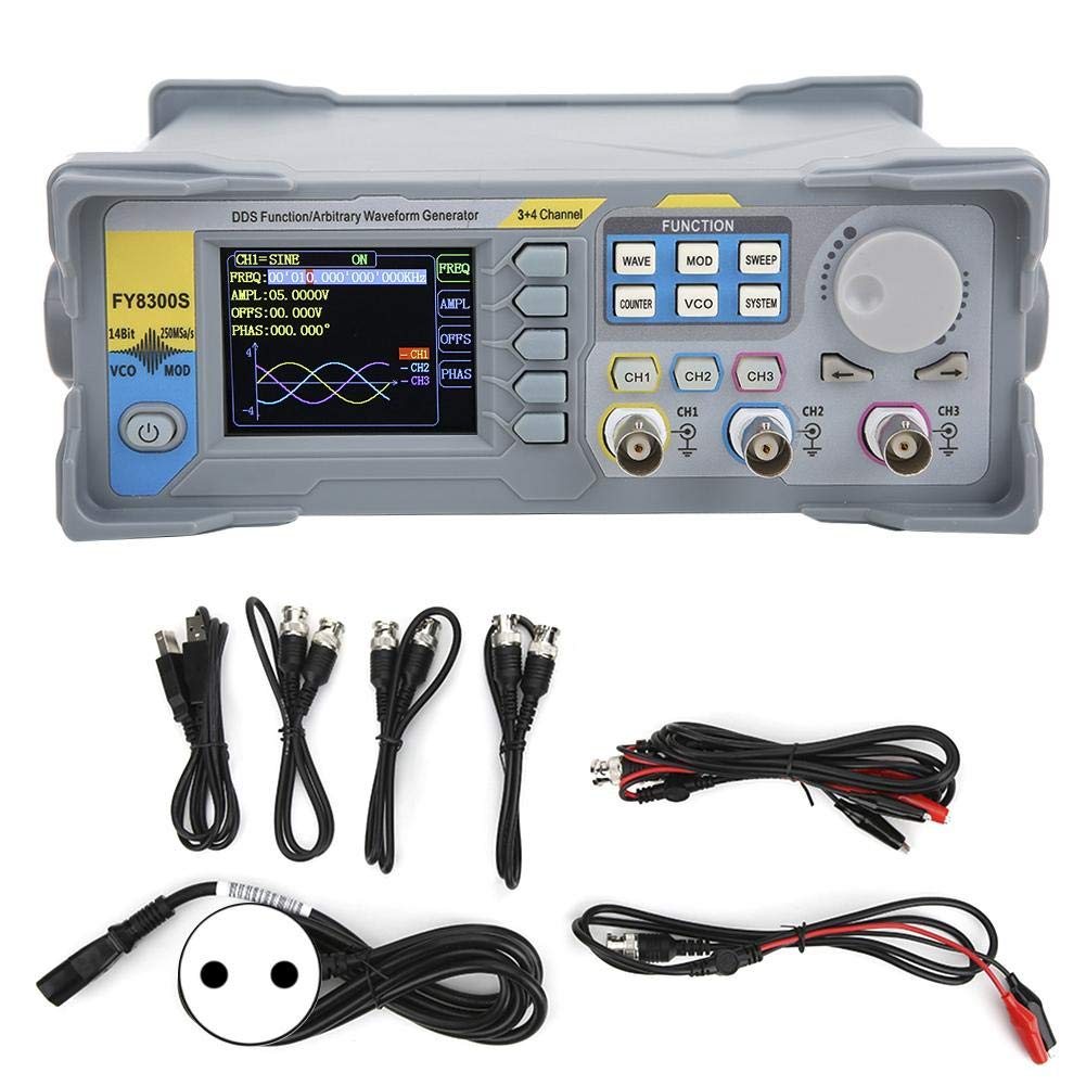 Oumefar 3-Kanal-Funktionssignalgenerator-Kit Arbitrary Waveform Signal Generator mit 4 TTL-Pegelausgang für Stromkreise(FY8300S-20M 100-240V) von Oumefar