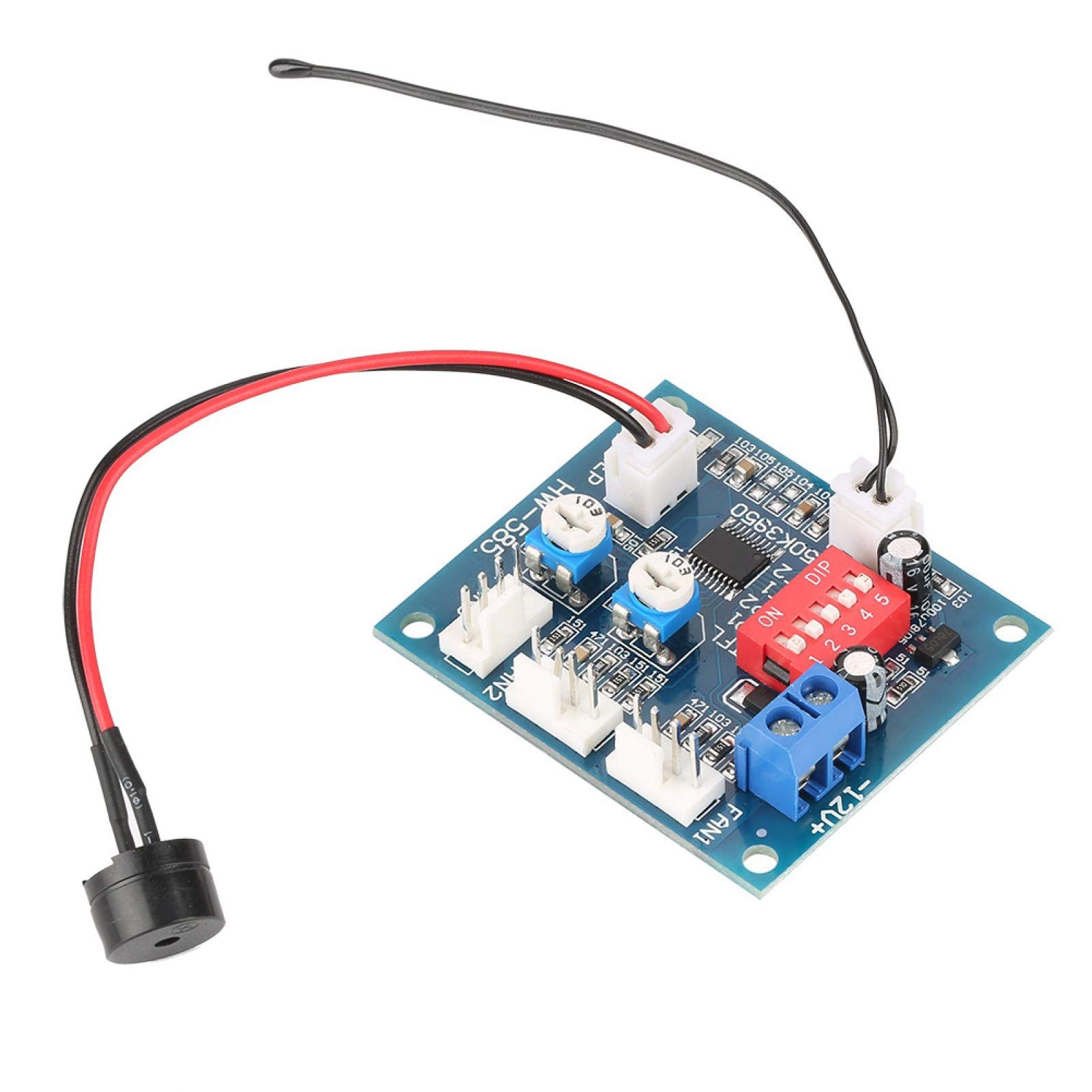 Oumefar DC 12V Vierdraht-PWM-Lüfter-Drehzahlregler-Reglermodul Einstellbares Drehzahlreglermodul für PC von Oumefar