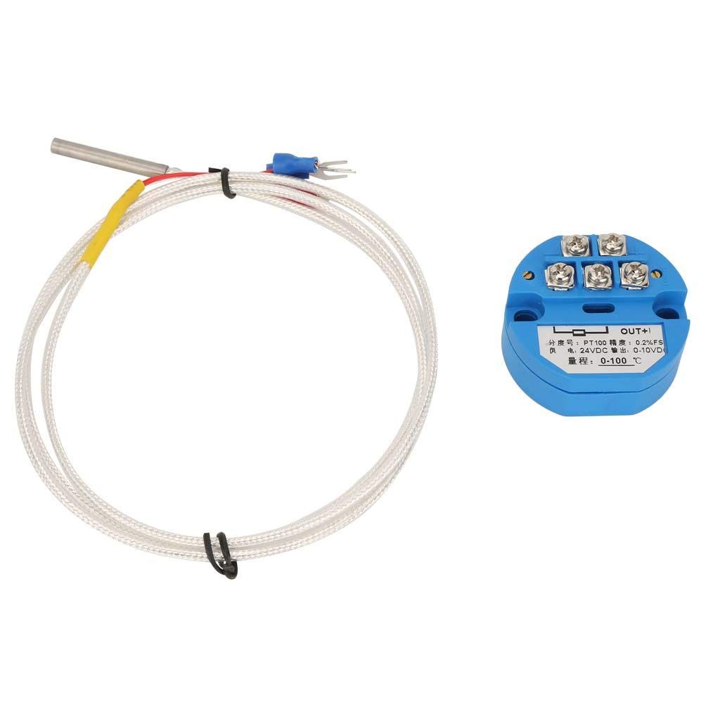 Oumefar DC 24V Sensor Temperaturtransmitter Modul Hochempfindlicher PT100 Temperaturtransmitter -50~400 Grad von Oumefar