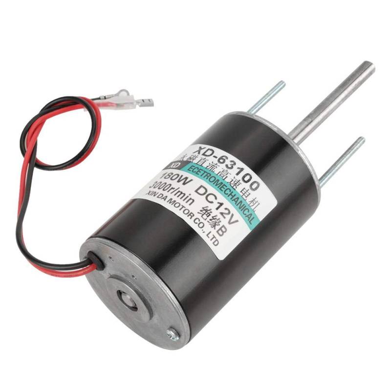 XD-63100 12/24V 150W Hochleistungs-Bürsten-Gleichstrommotor Hochgeschwindigkeits-Elektromotor Hochgeschwindigkeits-Gleichstrommotor CW/CCW Für DIY-Generator(01) von Oumefar