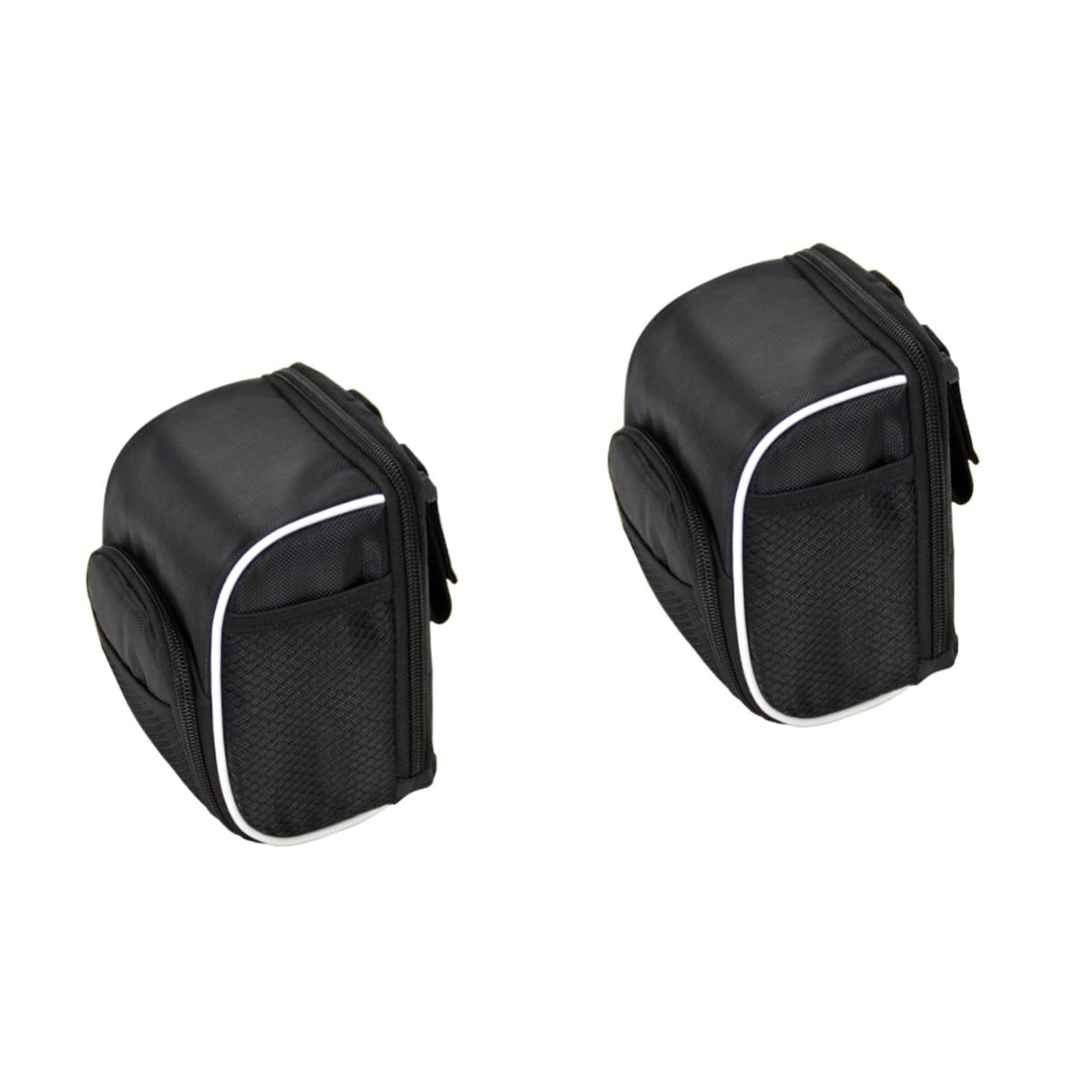 Outanaya 2St Fahrrad Lenkertasche Lebensmittelbeutel am Lenker zusammenklappbare Lenkertasche kleine Lenkertasche aufbewahrungssack Storage Pockets Bike Bags Mountainbike-Lenkertasche Black von Outanaya