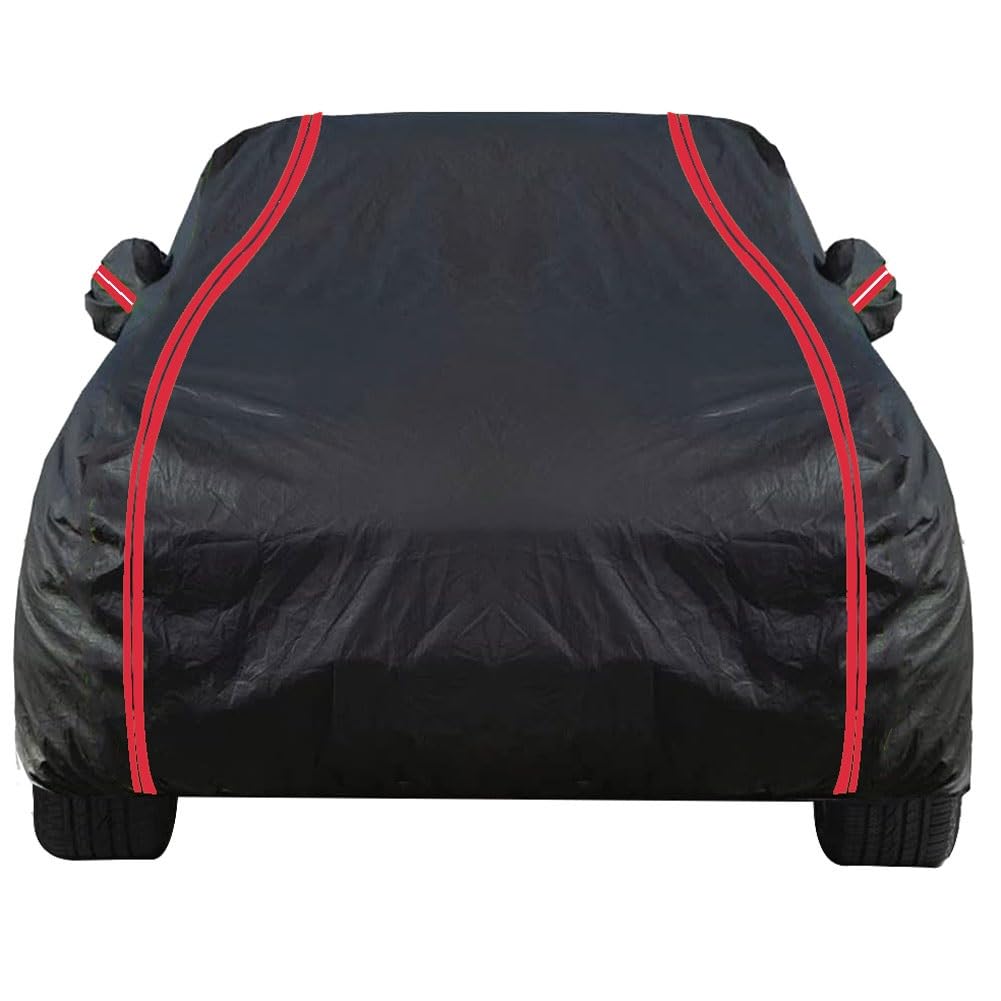 Autoabdeckung Winter für Jeep Grand Cherokee I (ZJ) 1991-1999 SUV, Autoabdeckung Outdoor Car Cover Outdoor Winter Vollgarage Autoabdeckung Winter Autoschutzhülle(Schwarz) von Outautoer