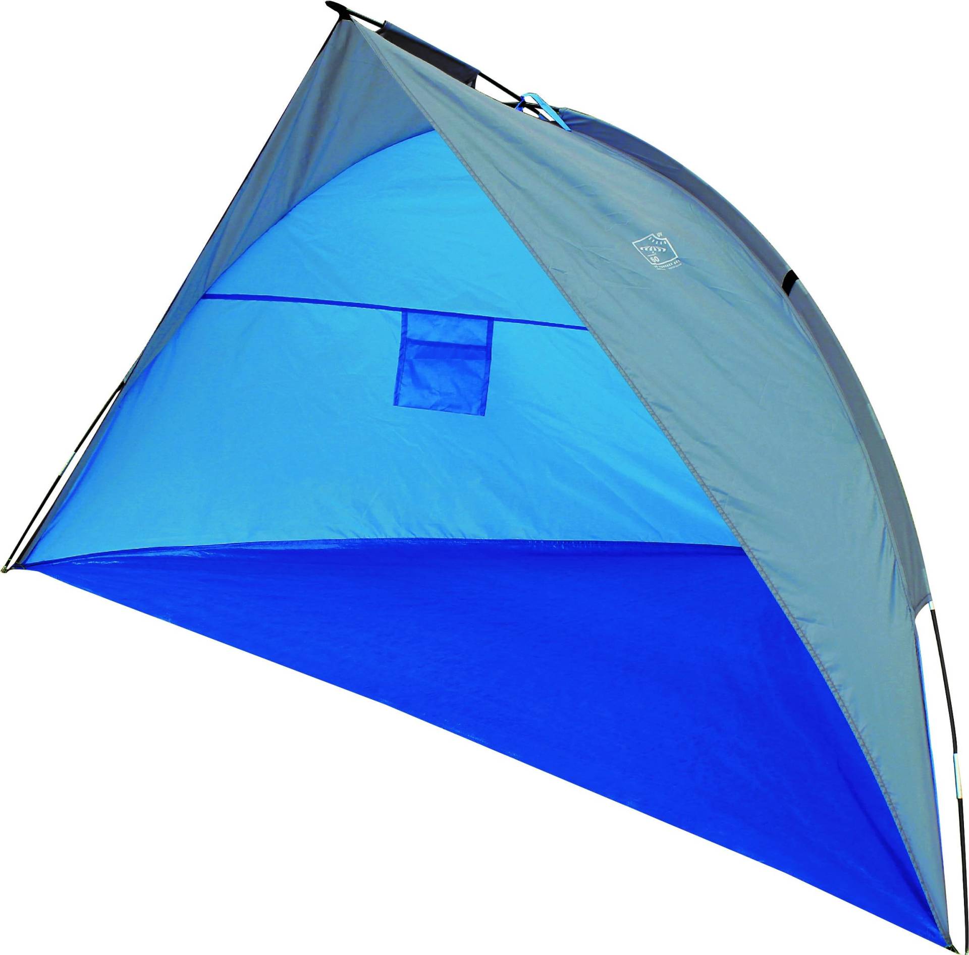 Strandmuschel 240x125x125cm mit Staufächer Sonnenschutz Windschutz UV 80+ von EXPLORER