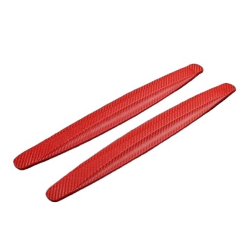 2 Stück Auto Stoßstangenschutz Streifen Antikollision Schutzstreifen Vorne Hinten Kratzschutz Crash Blade Autozubehör For Auto(Red) von Ouxk