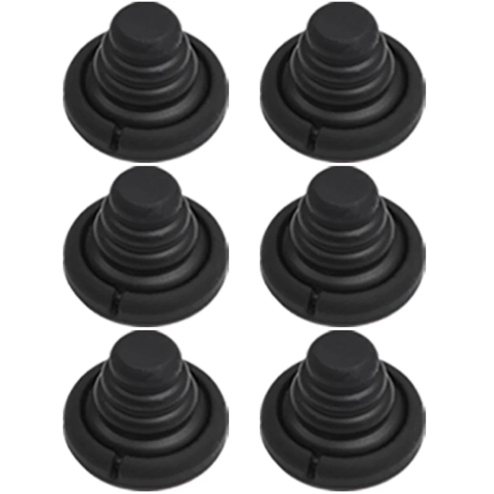 6 STÜCKE Autotür Stoßdämpfer Silikon Pads Anti Shock Pad Autotür Schutz Aufkleber Anti Kollision Dichtung Puffer(Black(6pcs)) von Ouxk