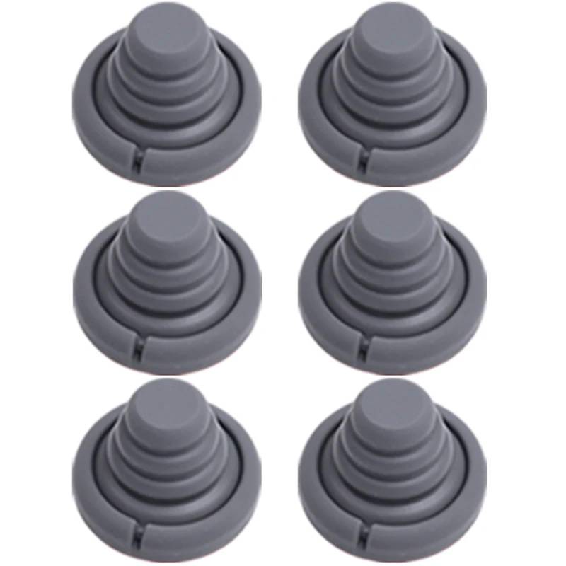 6 STÜCKE Autotür Stoßdämpfer Silikon Pads Anti Shock Pad Autotür Schutz Aufkleber Anti Kollision Dichtung Puffer(Grey(6pcs)) von Ouxk