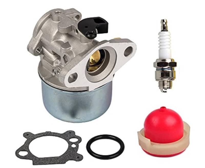 OxoxO 799868 Vergaser-Kit mit Primerbirne für Briggs & Stratton 4-7HP Motoren, ersetzt 498170 497586 498254 497314 497347 von IUSOT