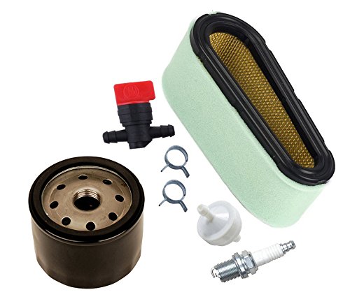 OxoxO Luftfilter-Kit mit Kraftstofffilter Fuel Shut Off Ventil Ölfilter für Briggs & Stratton 12,5–17 HP Motoren ersetzen 496894S 496894 493909 von OuyFilters