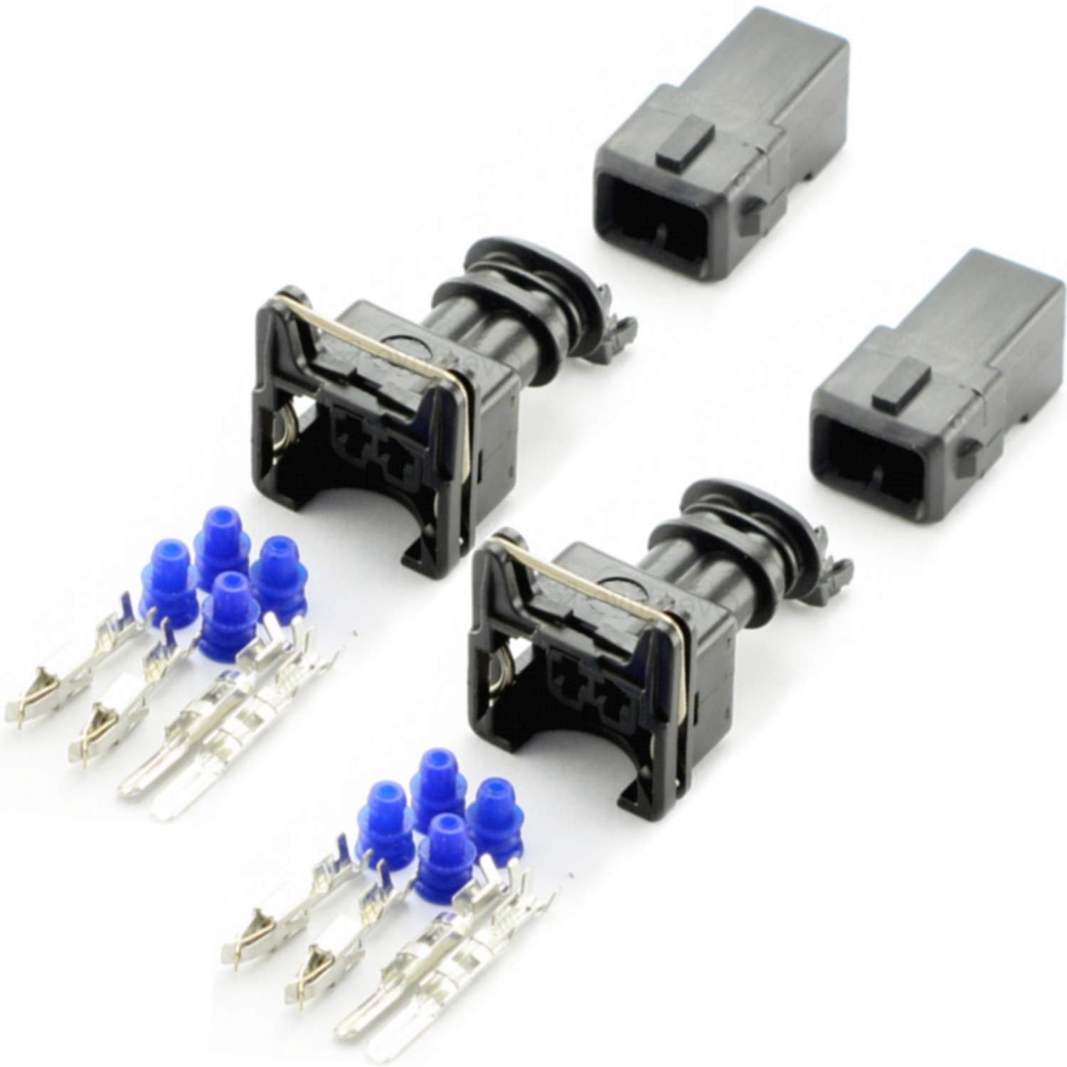 Overdrive-Racing 2x Reparatur Ersatz Stecker Einspritzdüse Einspritzventil Männlich Weiblich Passend Für Bosch EV1 037906240 1287013003 von Overdrive-Racing