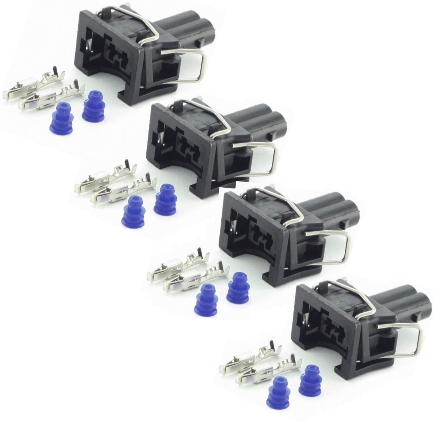 Overdrive-Racing 4x Ersatz Stecker Reparatur Einspritzdüse Einspritzventil Universalstecker Passend Für Bosch EV1 037906240 1287013003 von Overdrive-Racing