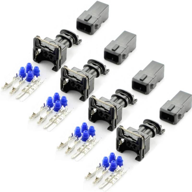 Overdrive-Racing 4x Reparatur Ersatz Stecker Einspritzdüse Einspritzventil Männlich Weiblich Passend Für Bosch EV1 037906240 1287013003 von Overdrive-Racing