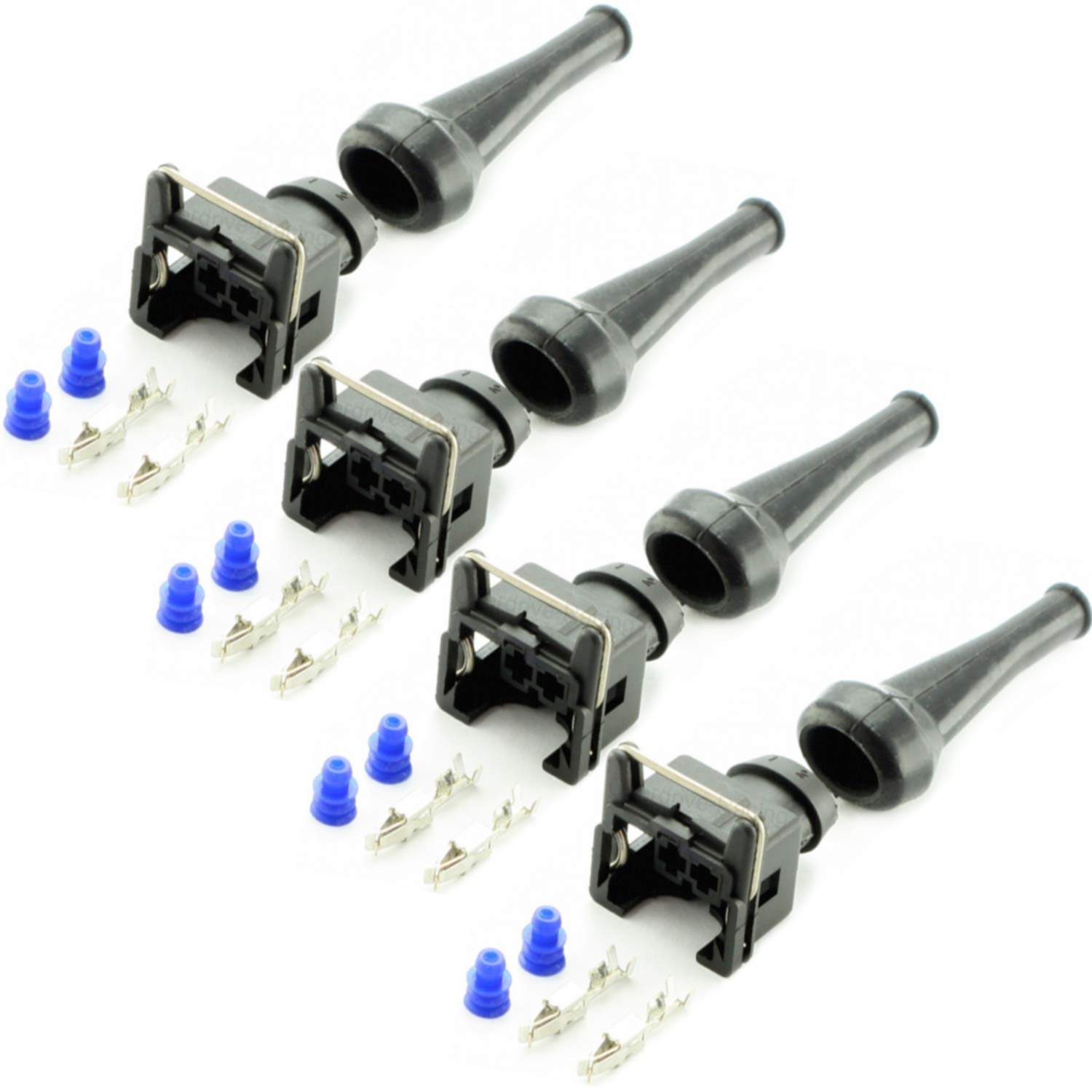 Overdrive-Racing 4x Reparatur Ersatz Stecker Einspritzdüse Einspritzventil Tülle Passend Für Bosch EV1 037906240 1287013003 von Overdrive-Racing