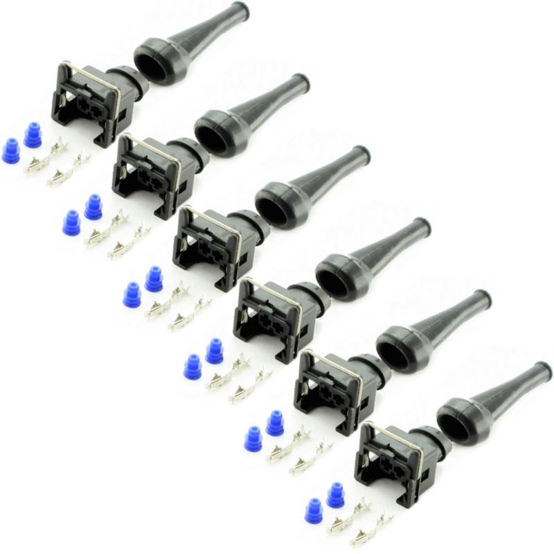 Overdrive-Racing 6x Reparatur Ersatz Stecker Einspritzdüse Einspritzventil Tülle Passend Für Bosch EV1 037906240 1287013003 von Overdrive-Racing