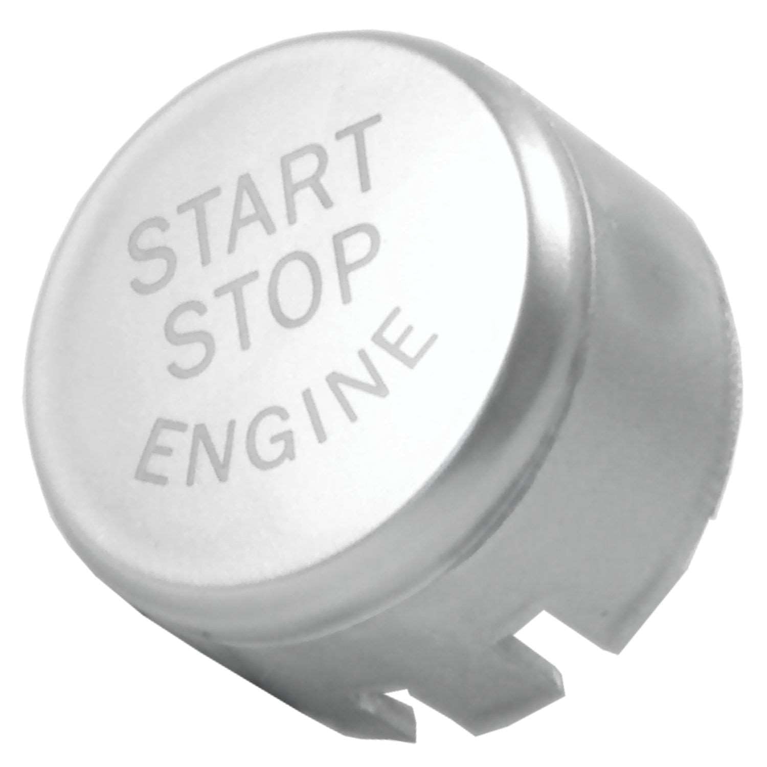 Overdrive-Racing Startknopf Kompatibel mit BMW 1er F20 2er F22 3er F30 4er F32 5er F10 6er F06 7er F01 X1 X2 X3 X4 X5 X6 Start Stop Knopf Silber Hochglanz Ersatz von Overdrive-Racing