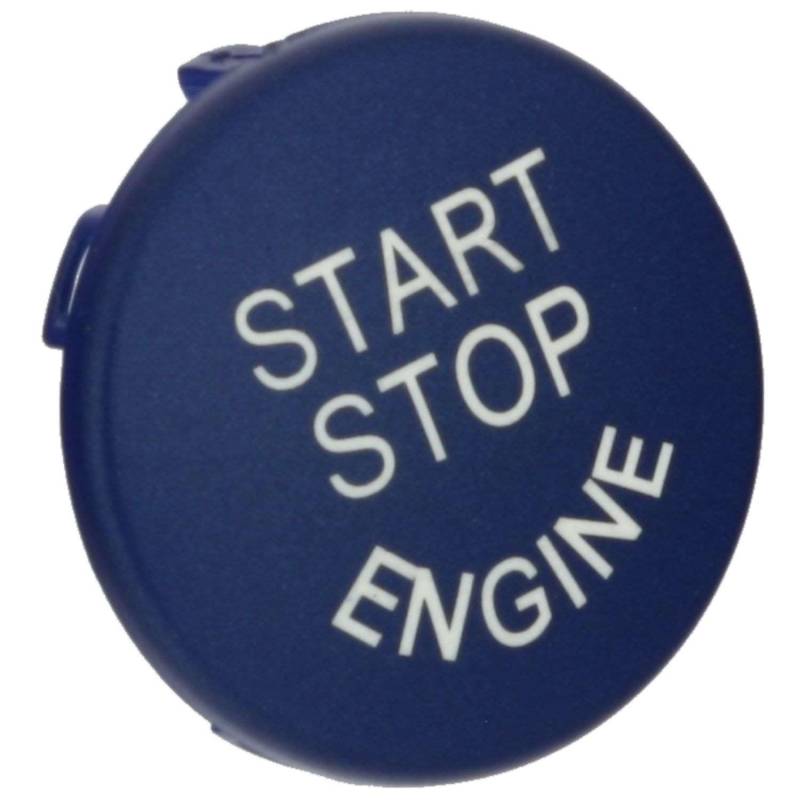 Overdrive-Racing Startknopf Kompatibel mit BMW 3er E90 E91 E92 E93 5er E60 E61 Z4 E89 X1 X3 X5 X6 Start Stop Knopf Blau Seidenmatt Ersatz von Overdrive-Racing