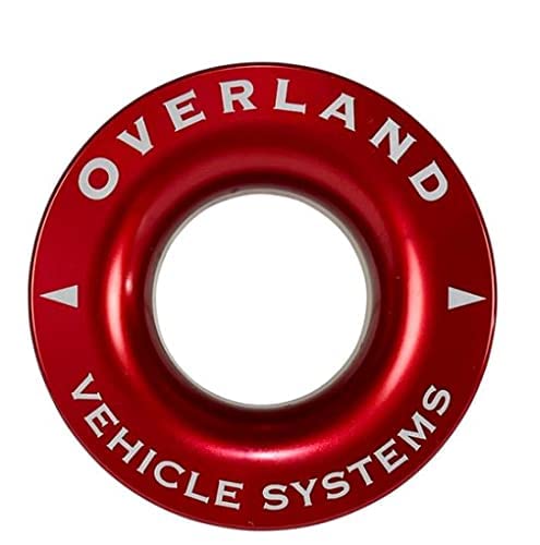 Overland Vehicle Systems Recovery Ring 6,3 cm 4,5 kg rot mit Aufbewahrungstasche von Overland Vehicle Systems