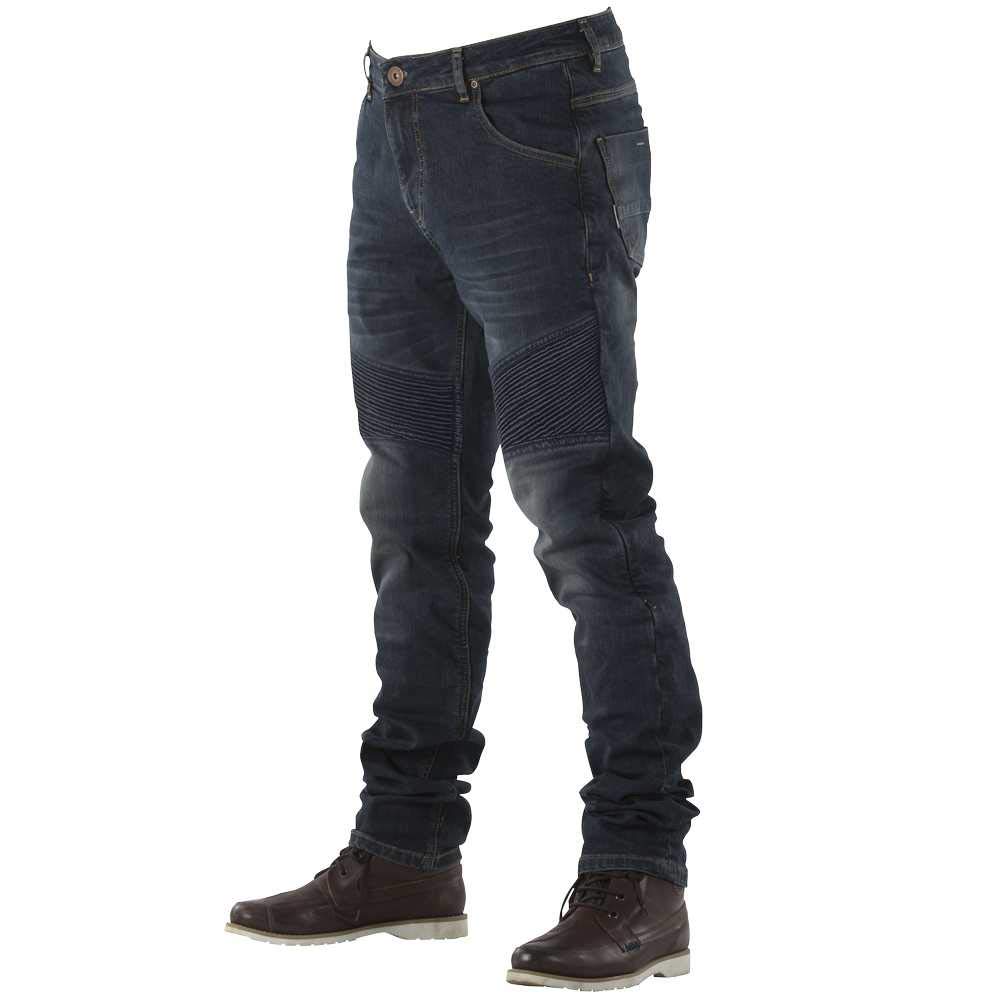 Overlap Castel Herren Jeanshose, Grau/Blau, Größe 28 von Overlap