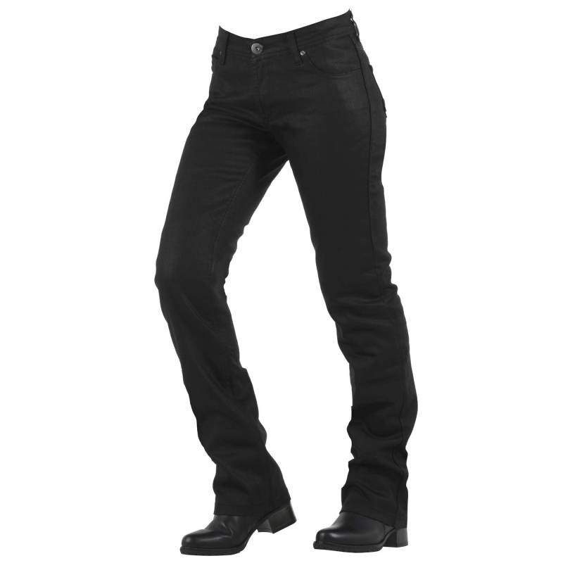 Overlap Donington Damen Jeans Homologue Route, Schwarz, Größe 24 von Overlap