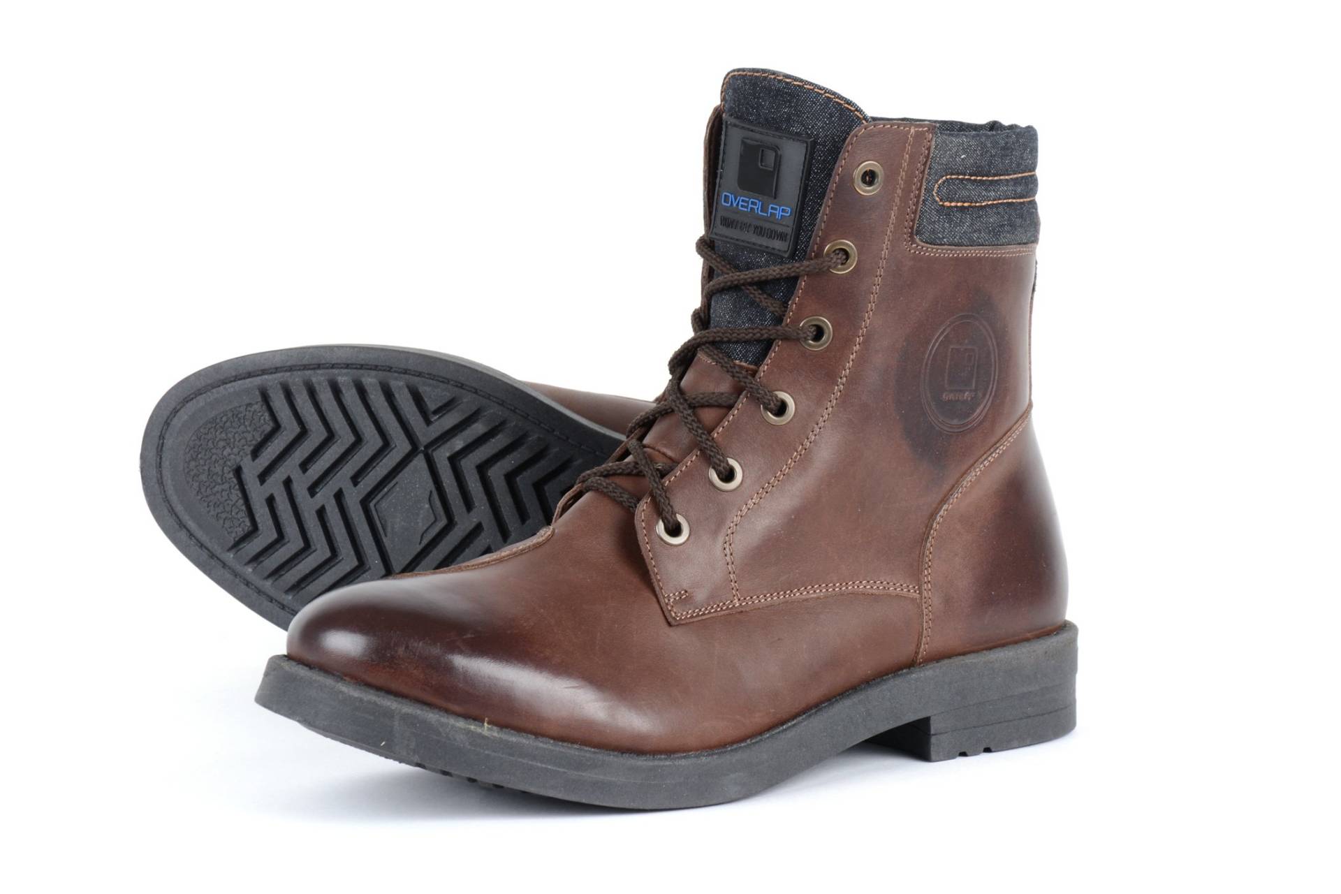 Overlap OVP-23 Brown Shoes Man HOMOLOGATED von Overlap