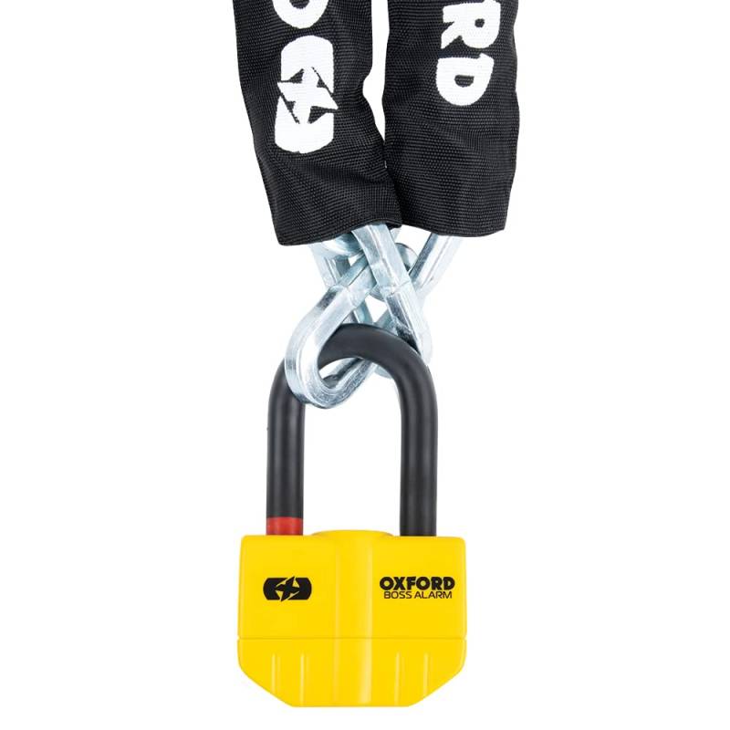 Boss Alarm 14mm Yellow + 12mm x 1.2m Chain von Oxford