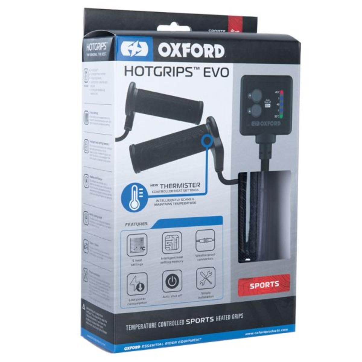 OXFORD EL422 Evo Sports Thermistor Steuerung Hotgrip von Oxford