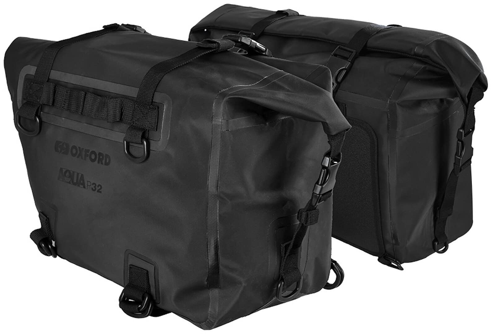 Oxford Gepäckträgertasche für Motorrad, Fahrrad, 16 l, Polyester, weicher Rollverschluss, 16 l Fassungsvermögen, 40 x 53 x 17 cm, Schwarz von Oxford