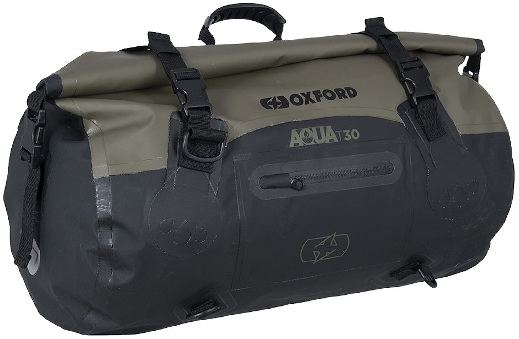 Oxford Aqua T-30 Rolltasche (Black/Olive,30 ltr.) von Oxford