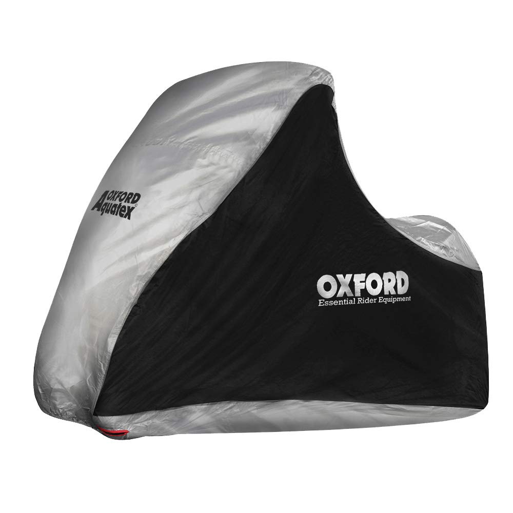 OXFORD CV215 Aquatex MP3/3 Motorrad/Roller Abdeckung, Schwarz/Silber von Oxford