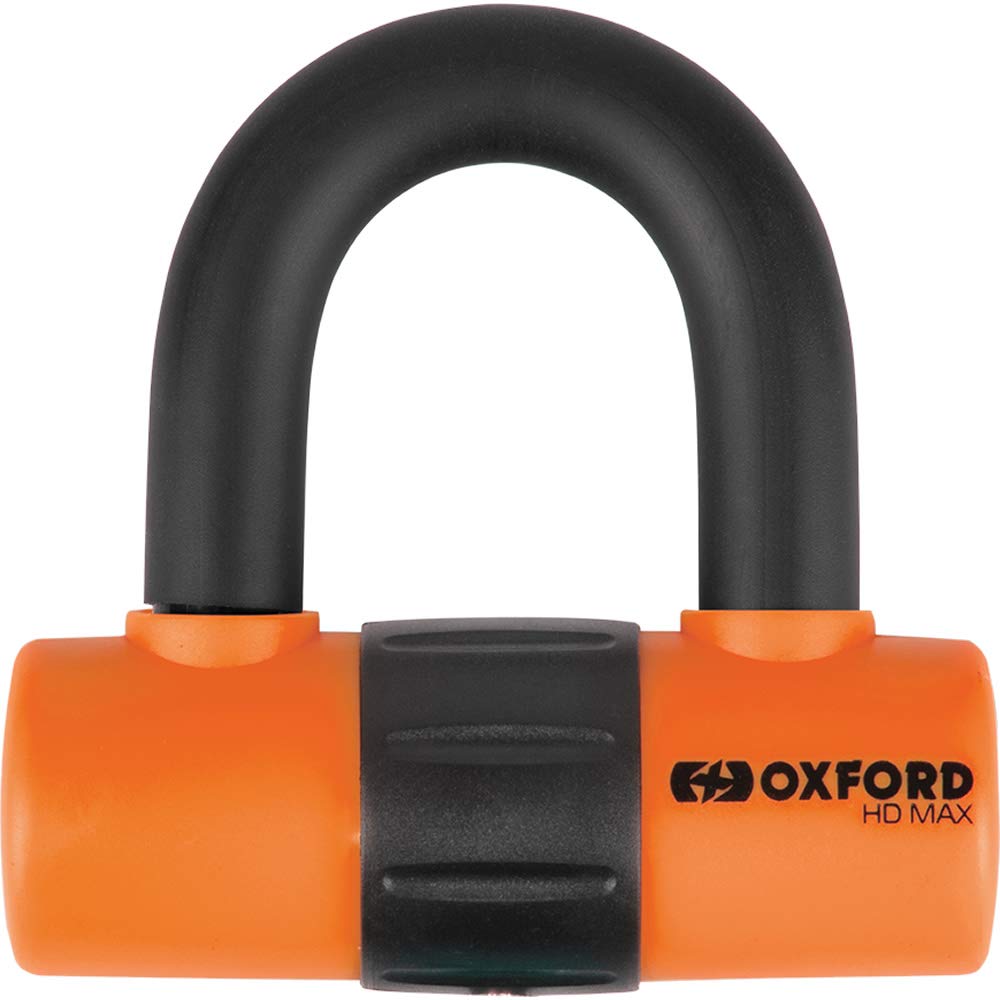 Oxford HD Max LK312 Hochsicherheits-Scheibenschloss aus Stahl, Orange von Oxford