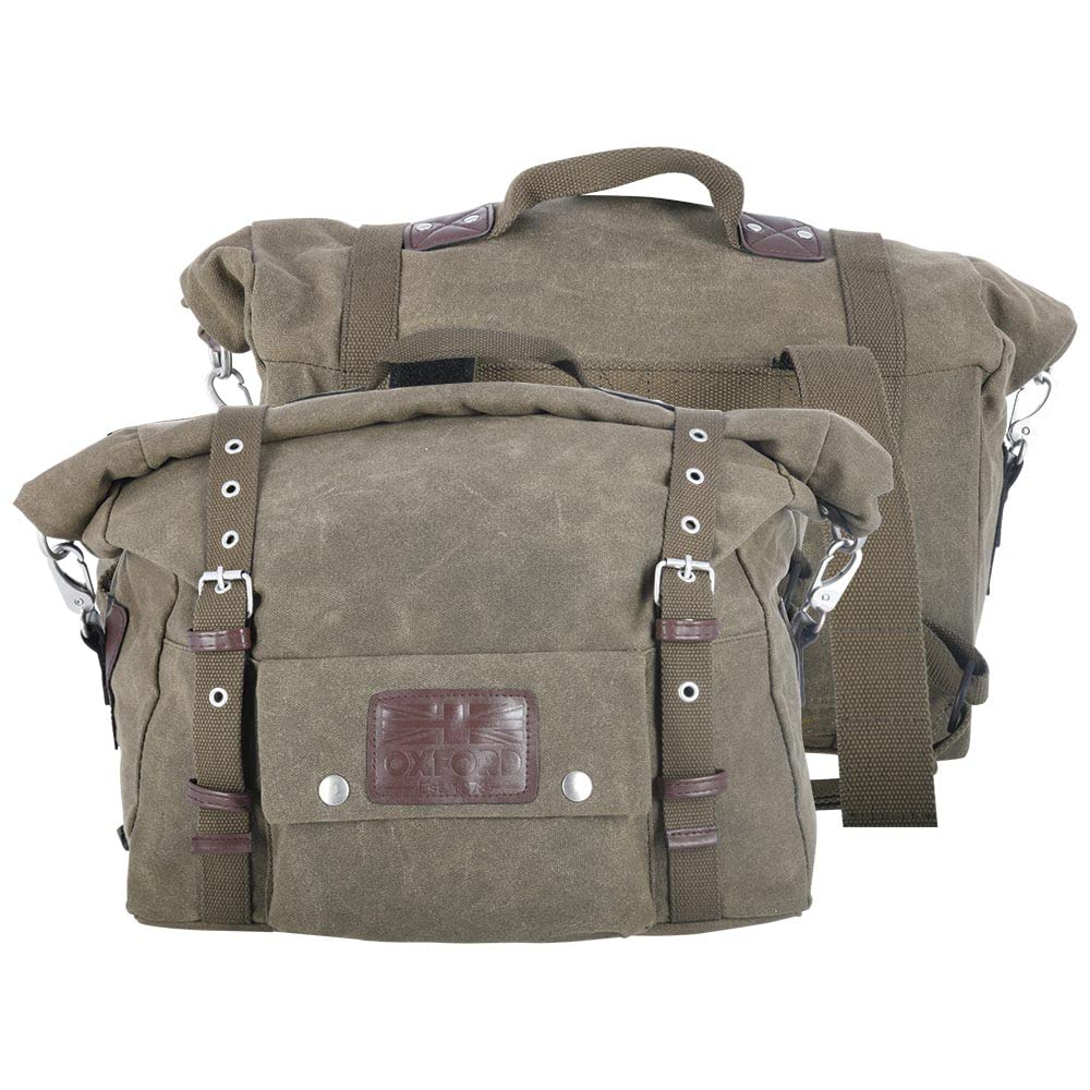 Oxford OL578 Erbe Packtaschen Baumwolle Gepäck, 40L, Khaki von Oxford