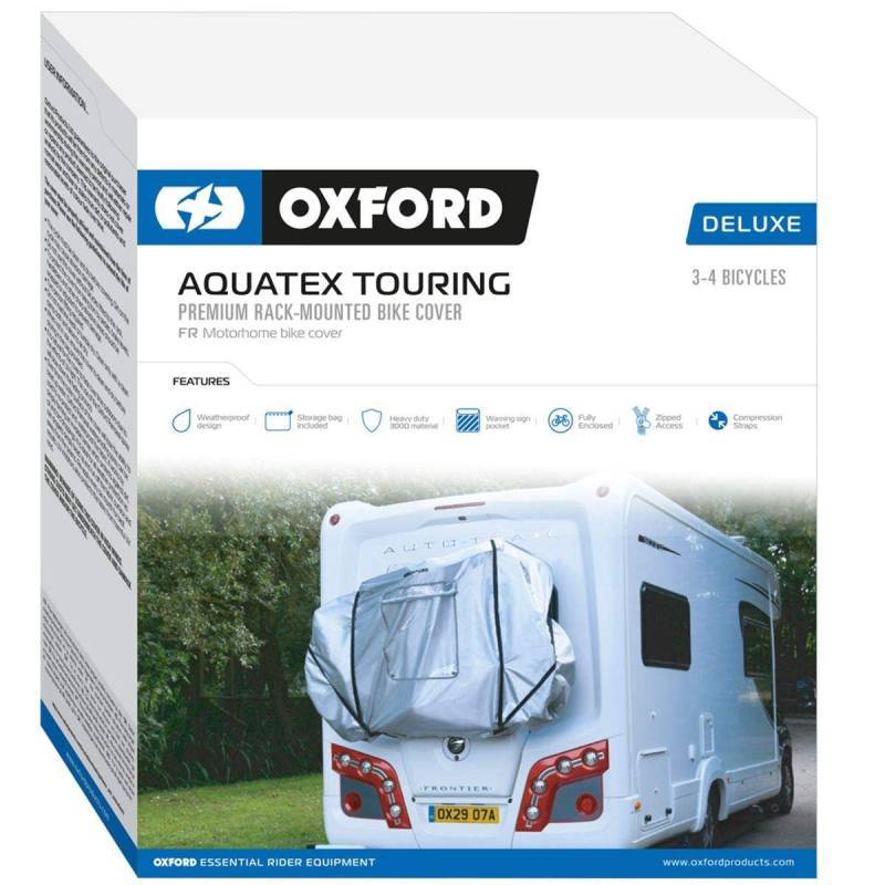 Oxford Products Aquatex Deluxe Abdeckung für Wohnmobil, für 3 bis 4 Fahrräder von Oxford