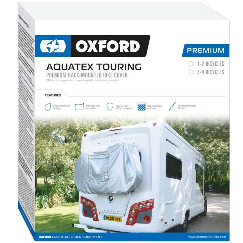 Oxford Products Aquatex Premium Wohnmobil-Abdeckung für 1 bis 2 Fahrräder von Oxford