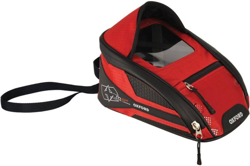 Oxford - R-Serie M2R Mini-Tanktasche, rot, 14 cm (H) x 19 cm (B) x 28 cm (L) (OL355) von Oxford