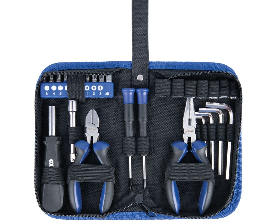 Oxford Biker-Toolkit, 28-teiliges Set mit Koffer von Oxford