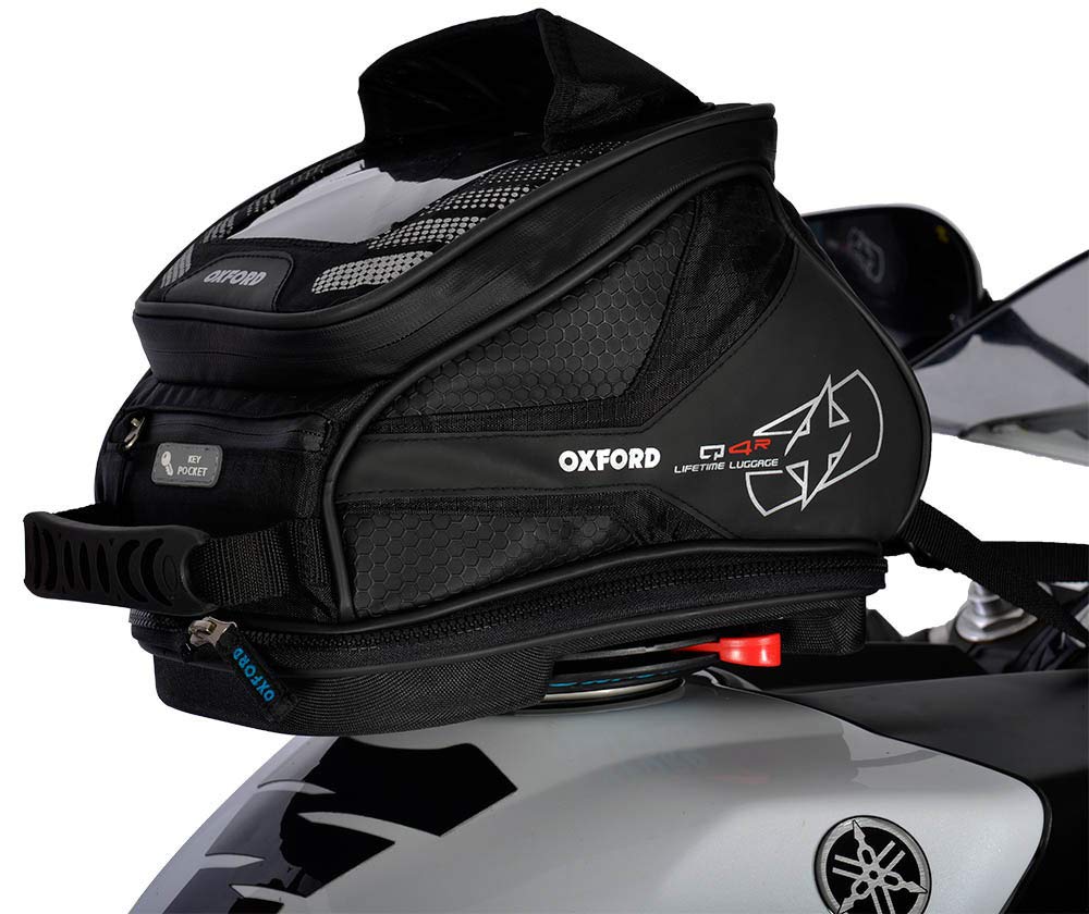 Oxford q4r Quick Release Motorrad Tank Bag-Schwarz 4Liter von Oxford