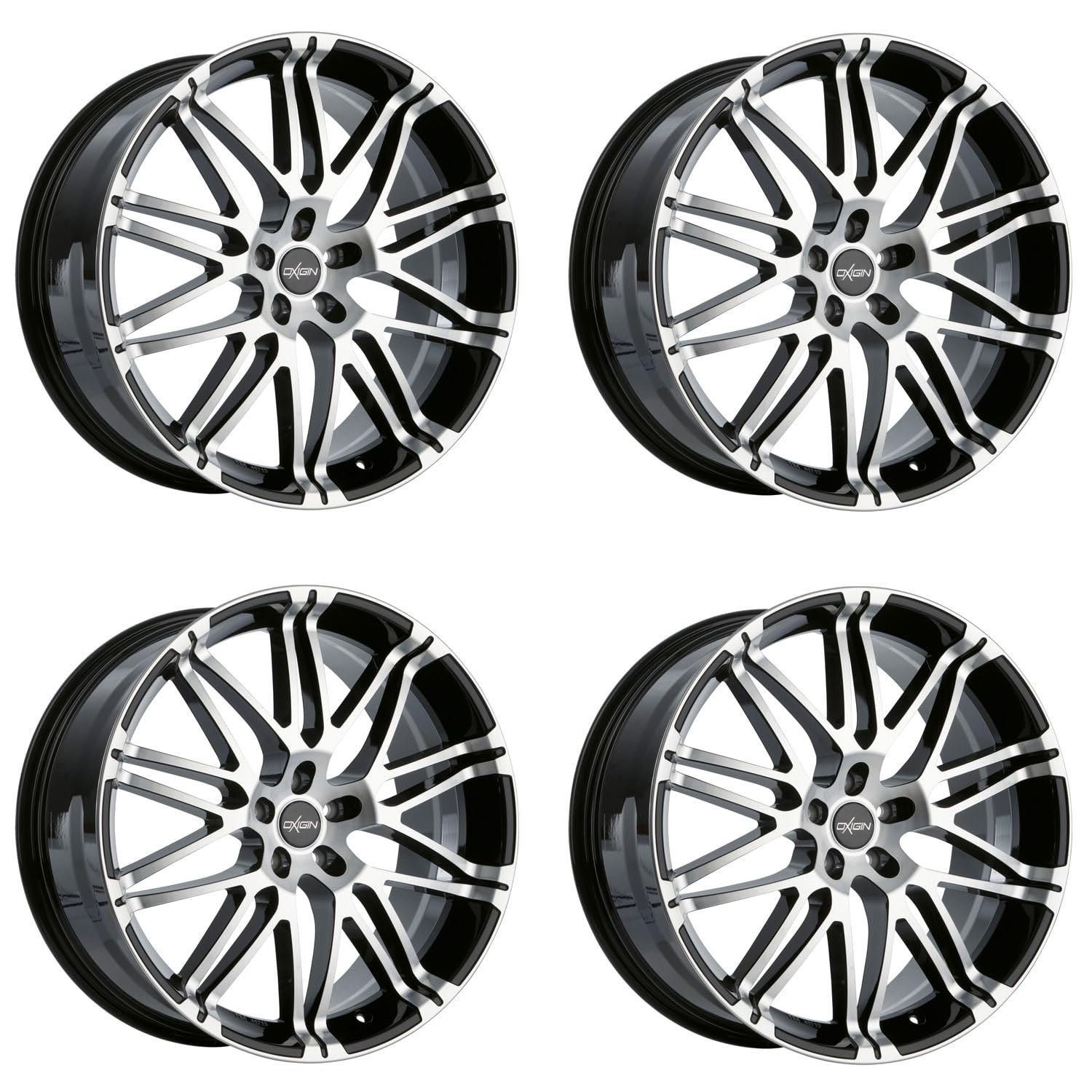 4x Oxigin Felgen 14 Oxrock 8.5x19 ET42 5x108 black full polish kompatibel mit DS DS7 von Oxigin