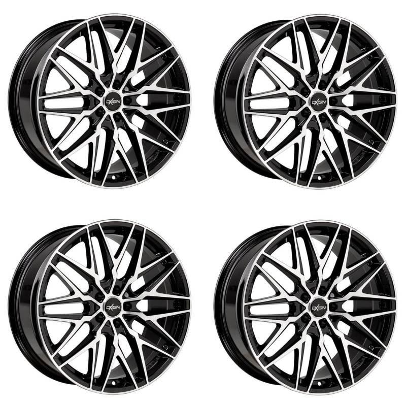 4x Oxigin Felgen 25 Oxcross 7.5x17 ET35 5x112 black full polish kompatibel mit Cupra Ateca Formentor Leon von Oxigin