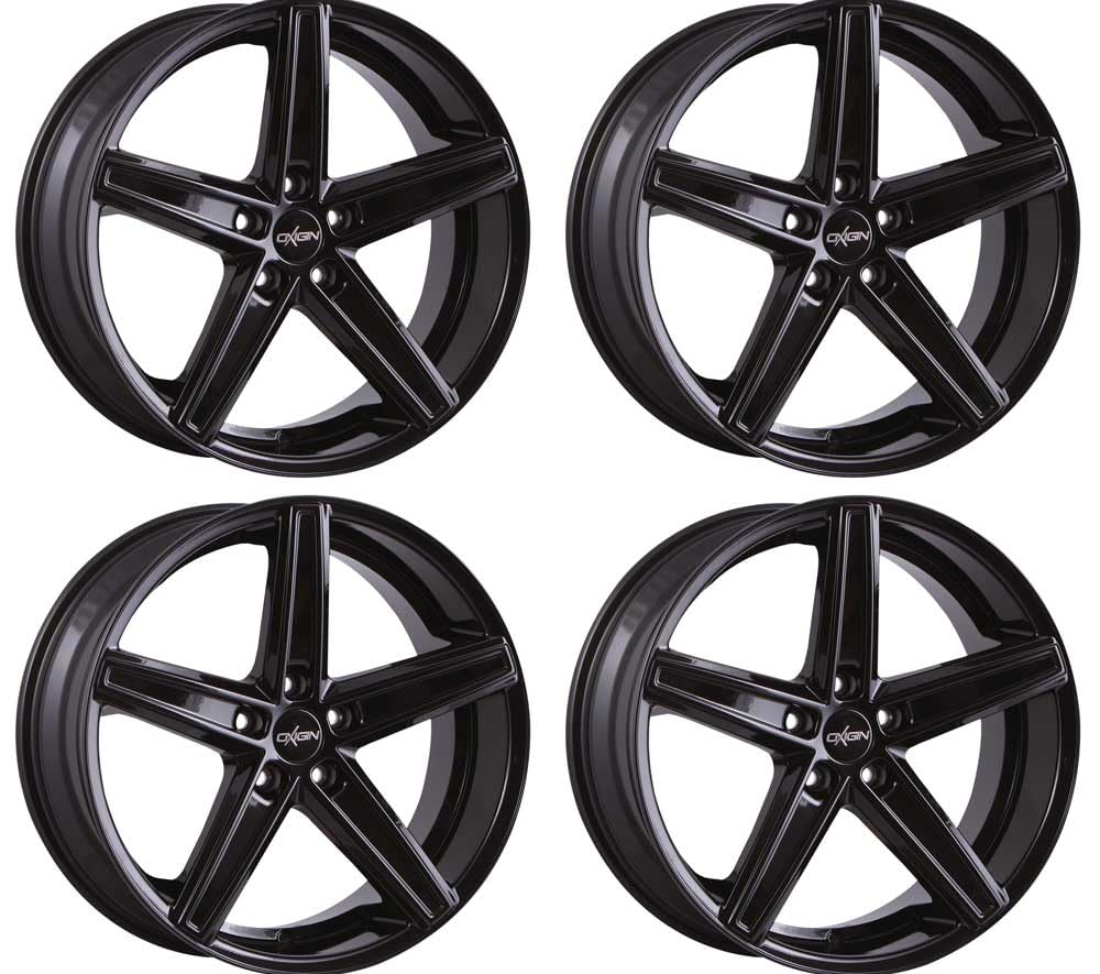 4x Oxigin Felgen Alufelgen 18 Concave 9.5x19 ET40 5x120 black kompatibel mit Chevrolet Corvette von Oxigin