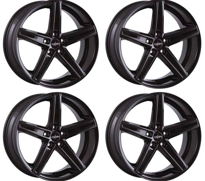 4x Oxigin Felgen Alufelgen 18 Concave 9.5x19 ET40 5x120 black kompatibel mit Chevrolet Corvette von Oxigin