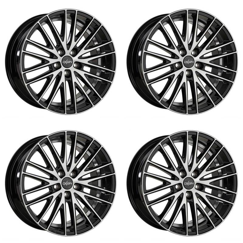 4x Oxigin Felgen Alufelgen 19 Oxspoke 7,5x17 ET35 5x100 black full polish kompatibel mit VW Beetle Fox Golf IV Bora Polo von Oxigin